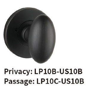 Vente en gros usine de serrures de porte sphériques pour hôtels et appartements de luxe, finition bronze huilé, pour portes intérieures, à verrouillage de confidentialité et de passage - Product Image 1