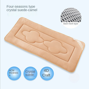 Protector de colchón para cuna impermeable, cubierta de cama para acampar, viajes, bambú, 60x120, almohadillas plegables 95X65, colchones para bebés - Product Image 4