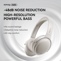 Audífonos Bluetooth Sanag D60S con Cancelación Activa de Ruido de 48dB, Sonido Estéreo 3D, Auriculares Inalámbricos, Oferta Relámpago