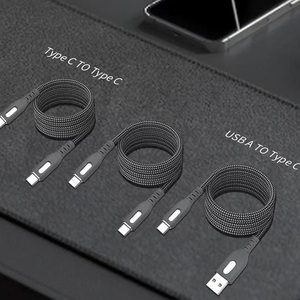 Công Nghệ Mới Phổ Biến Trong Kho Xách Tay Dễ Dàng Cho Quanh Co Bện Từ Tính Sạc Nhanh Pd60w 3A Điện Thoại Di Động Cáp - Product Image 6