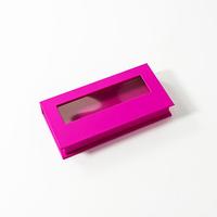 Boîte cadeau pour ongles press-on avec logo personnalisé, fermeture magnétique, fenêtre transparente, emballage vide, boîtes élégantes