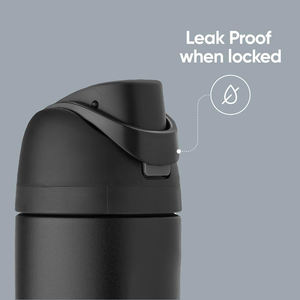 Bottiglia d'Acqua da Viaggio Personalizzabile Senza BPA, Bottiglia Unica in Acciaio Inox con Coperchio e Cannuccia - Product Image 3