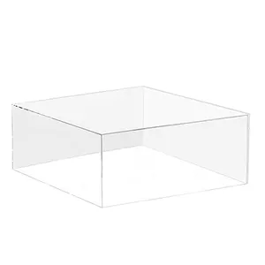 Acrylic Risers White Display/custom Cube Display Nesting Risers Buffet Food Pastry Acrylic Display For Wedding Party