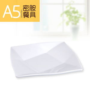 ชุดจานเมลามีนทรงสี่เหลี่ยม สีขาวล้วน สำหรับโรงแรม งานเลี้ยง อาหารตะวันตก - Product Image 2