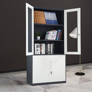 Modernity 4-Door Metal <b>Storage</b> Wardrobe Office School Home <b>Filing</b> Cabinet with Modular Adjustable Feature for Hotel Hospital Use - Product Image 3