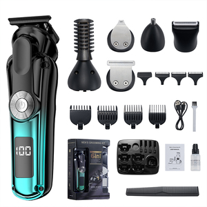 Tondeuse à barbe électrique pour homme, rasoir sans fil rechargeable par USB, ensemble de tondeuses à cheveux pour usage domestique, tondeuse pour le visage et la moustache - Product Image 2