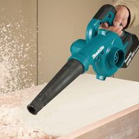 Souffleur-aspirateur sans fil Makitas DUB185Z 18V LXT, souffleur d'air électrique à 3 vitesses avec fonction sac à poussière