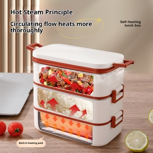 電気なしで加熱する特別なランチボックス,屋外用ランチボックス,304ステンレス鋼自熱ボックス - Product Image 3