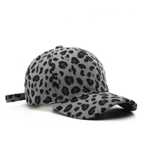 Gorra de Béisbol de Pana con Estampado de Leopardo, Ajustable, de 6 Paneles, de Alta Calidad, para Deportes al Aire Libre