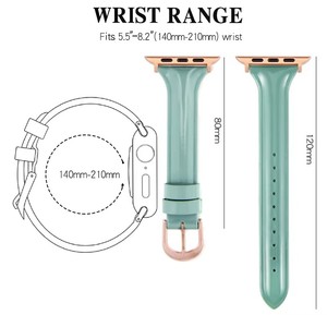 <span class=keywords><strong>Correa</strong></span> de Cuero Patentado Brillante para <span class=keywords><strong>Apple</strong></span> Watch, Correas Delgadas, Pulseras para <span class=keywords><strong>iWatch</strong></span> Series 10 9 8 Ultra 7 6 5 4 SE - Product Image 6