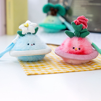Porte-clés en peluche petite planète colorée, design créatif, décoration suspendue, logo personnalisé, jouets en peluche planètes de l'univers