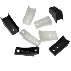Almohadillas de plástico para protección de patas de silla de oficina, antideslizantes, en blanco y negro, para muebles - Product Image 4