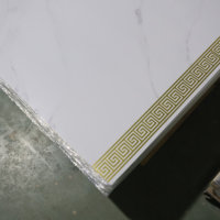 Panneau mural en PVC moderne anti-rayures, imperméable et insonorisant, effet marbre UV, pour la décoration murale de salon et fond de télévision à la maison