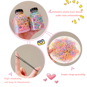 Vendita all'Ingrosso di Fabbrica: 1000 Pezzi/Scatola Elastici Colorati per <span class=keywords><strong>Capelli</strong></span> di Alta Qualità per Bambini, Accessori Carini per <span class=keywords><strong>Capelli</strong></span> - Product Image 5