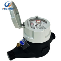 Compteur d'eau Weizidom en nylon IP68 multi-jets LXSG-20N compact résidentiel, débitmètre OEM léger et économique de type N