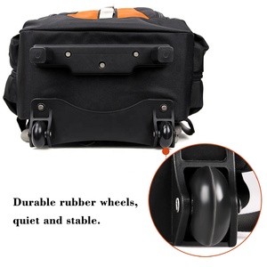 Mochila Escolar con Ruedas Aoking, Diseño Clásico de Moda, Gran Capacidad, 21 Pulgadas, Patrón de Letras, Resistente - Product Image 4