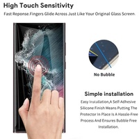 3D Full Cover Fingerprint Unlock S22 S21 S23 Plus proteggi schermo per Samsung Galaxy S23 Ultra Screen Protector vetro temperato