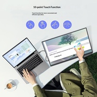 Monitor Portátil LED LCD Táctil de 23.8 Pulgadas, FHD, 120Hz, 5ms de Respuesta, para Juegos Móviles, Transmisión en Vivo, Pantalla Extendida IPS Tipo-C