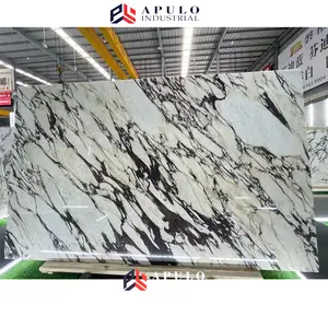 Luxury Calacatta Viola White Marble with Purple Vein Slabs For Kitchen Countertop And Bathroom