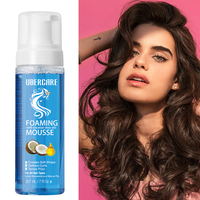 Mousse per Capelli Personalizzata con Oli di Cocco e Karité, Contiene Etichetta Personalizzata, Controlla il Crespo, Definisce i Ricci