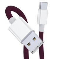 Kabel Pengisian Cepat Magnetik Tipe-C ke Tipe-C PD 60W Berbahan Nilon Kepang Baru untuk Smartphone/iPad/Laptop - Konduktor Tembaga Berlapis Timah ROSH