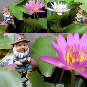 Mini gnomes de pêche dansants pour célébration, 1 pièce, ensemble de gnomes de jardin musicaux pour pots de plantes, jardin féerique miniature - Product Image 6