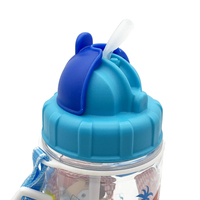 Bouteilles d'eau en plastique transparent sans BPA avec paille, personnalisables avec logo, pour la gym et le sport – Vente en gros