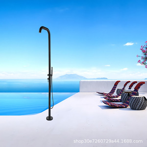 <span class=keywords><strong>Robinet</strong></span> <span class=keywords><strong>extérieur</strong></span> en acier inoxydable à poser au sol, <span class=keywords><strong>colonne</strong></span> de douche extérieure haute, pomme de douche pour jardin et plage, résistant à la rouille - Product Image 4