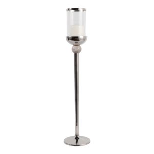 Portacandele contemporaneo in vetro per candele a pilastro, centrotavola - Product Image 2