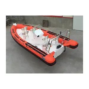 リブボートグラスファイバー自己膨張救命ボート硬質インフレータブルボート