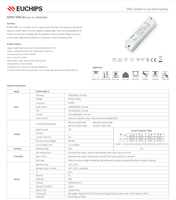 Driver LED EUCHIPS AC220-240V PF>0.95 Alimentation à courant constant 350mA 400mA 450mA 500mA Transformateur d'éclairage sans scintillement