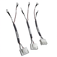 SHANWEI Kabel Harness Elektronik Kustom JST VH3.96 4-Pin 2-Core Konektor Terminal O-Ring Berisolasi PVC Panjang 150mm