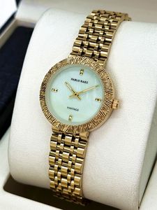 Nuevo reloj de pulsera para mujer - acero inoxidable con superficie de nácar de alta calidad y elegante movimiento de cuarzo - Product Image 2