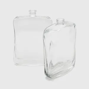 Bulat/Persegi 50Ml 60Ml 100Ml Botol Kaca Kosong Parfum Transparan Kosmetik