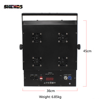 SHEHDS 4 yeux 400W COB LED Blinder Lumière de scène froide et chaude DMX512 COB pour Église et Théâtre