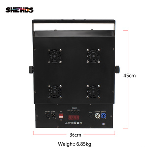 ไฟส่องเวที SHEHDS 4 ดวง 400W COB LED Blinder แสงเย็นและแสงอุ่น ระบบ DMX512 สำหรับโบสถ์และโรงละคร - Product Image 4