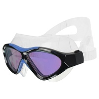 Lunettes de bain professionnelles, avec masque large vue, Anti-buée, en silicone, étanches