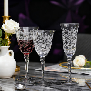 パーソナライズ透明高級シャンパングラスフルートクリスタルワイングラスセットバルクゴブレット赤ワイングラス結婚式用 - Product Image 2