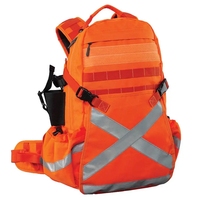Sac à dos orange haute visibilité sac à dos industriel sac à dos de pompier haute visibilité robuste avec bande réfléchissante