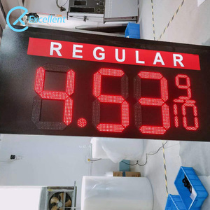 Panneau de prix du gaz LED à économie d'énergie de haute qualité IP65 Digital 7 <span class=keywords><strong>Segment</strong></span> Gas Station Pump Topper Price Sign - Product Image 3