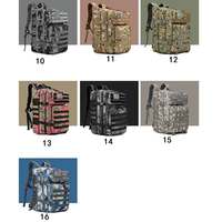 Sac à dos tactique de grande capacité pour le sport, les voyages, la randonnée en montagne, le cyclisme, avec fermeture éclair, doublure en polyester, camouflage