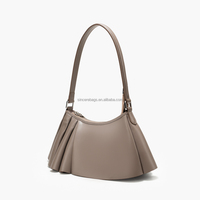 Nouveau Sac à Bandoulière Pliable Nuage Tendance pour Femme, Sac à Main en Cuir PU avec Chaîne, Texture Haut de Gamme, Luxe Portable