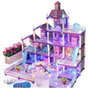 Jouet de villa 3D à faire soi-même pour enfants, jeu de simulation de meubles pour filles, maison de jeu miniature, accessoires de maison de poupée, meubles de maison de poupée, grande taille - Product Image 3