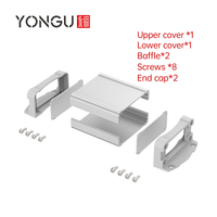 Boîtier de détecteur de métaux Yonggu K11 66*30mm, boîtier de circuit imprimé, boîtier de batterie, boîte de jonction en aluminium personnalisée pour l'électronique
