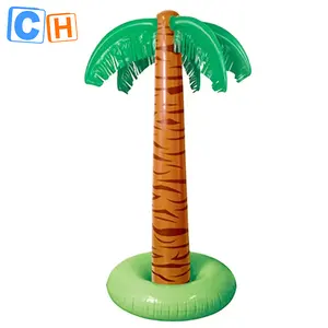 CH iklan tiup tema pohon kelapa untuk pesta, karakter kartun model luar ruangan tiup Natal