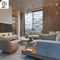 Conception d'intérieur sur mesure, rendu 3D, projet clé en main de maison moderne de luxe, service de conception d'intérieur avec mobilier