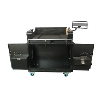 Flight case audio professionnel personnalisable ODM/OEM avec système de levage hydraulique pour console de la série Grand