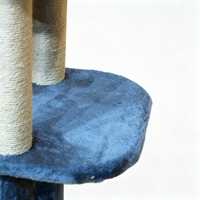 Arbre à chat extra haut pour plusieurs chats d'intérieur, avec condo confortable, hamac, poteaux à gratter en sisal et échelle d'escalade