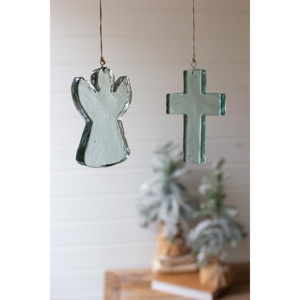 TD di vetro angelo di natale ornamento elegante scultura per decorazioni Festive