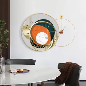 Round Wall Clock Painting, Combination Creative Wall Clock Home Decoration Clock Painting Combination/